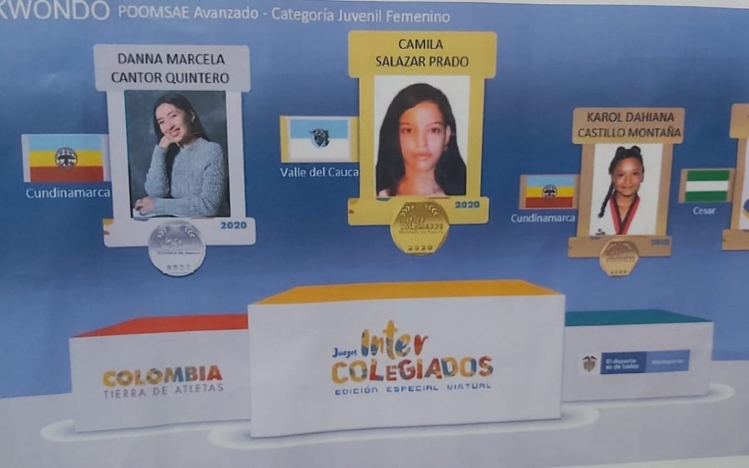 Medalla de plata Intercolegiados 2020 Danna Cantor